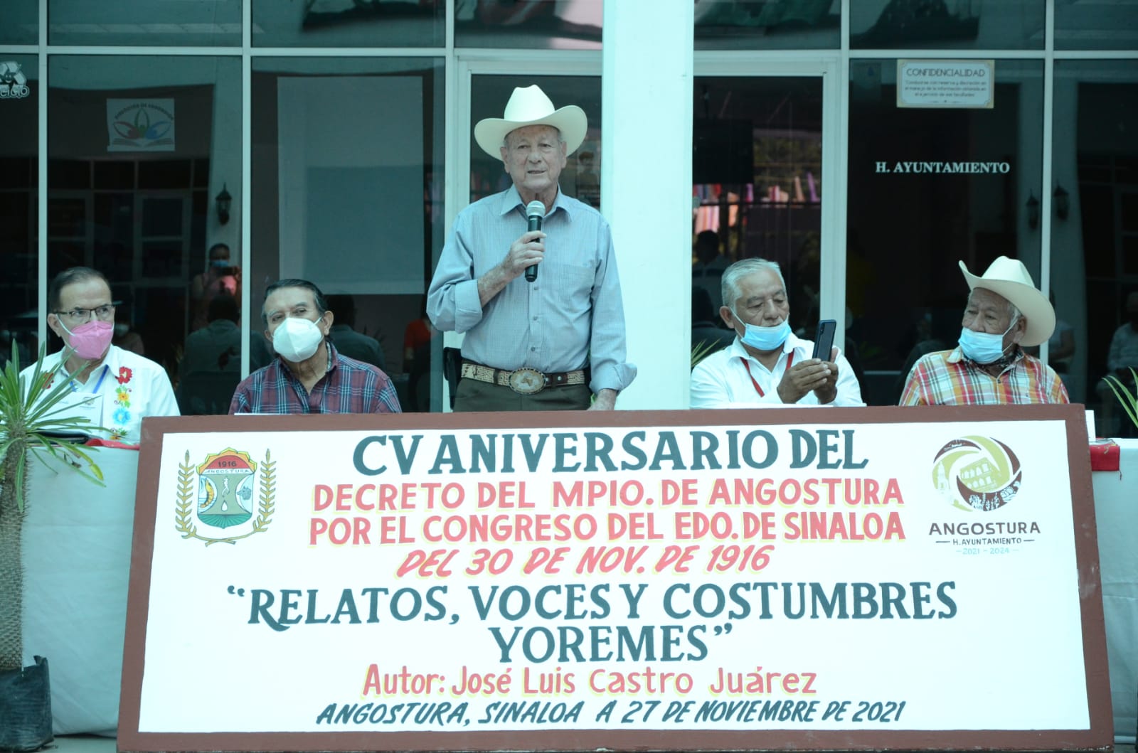 Alcalde, Miguel Ángel Angulo Acosta da inicio con las actividades por el 105 aniversario del municipio