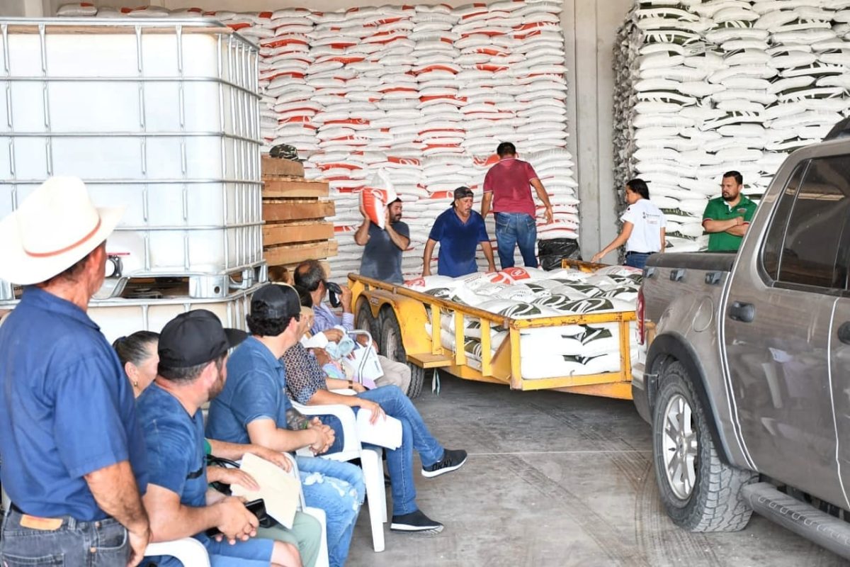 Entregan en Angostura apoyo de ferlizantes a productores temporaleros