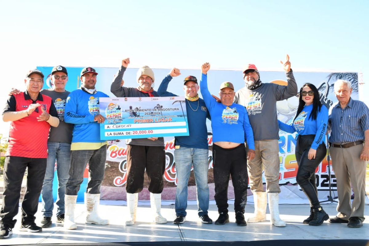 Rotundo éxito tiene el Gran Torneo de Pesca Bahía Santa María, Angostura 2023